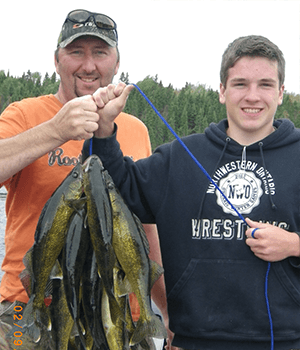 Father and Son Caught a ton of fish